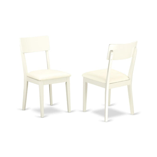 Dining Chair Linen White ADC-LWH-LC By East West Furniture | Dining Chairs | Modishstore
