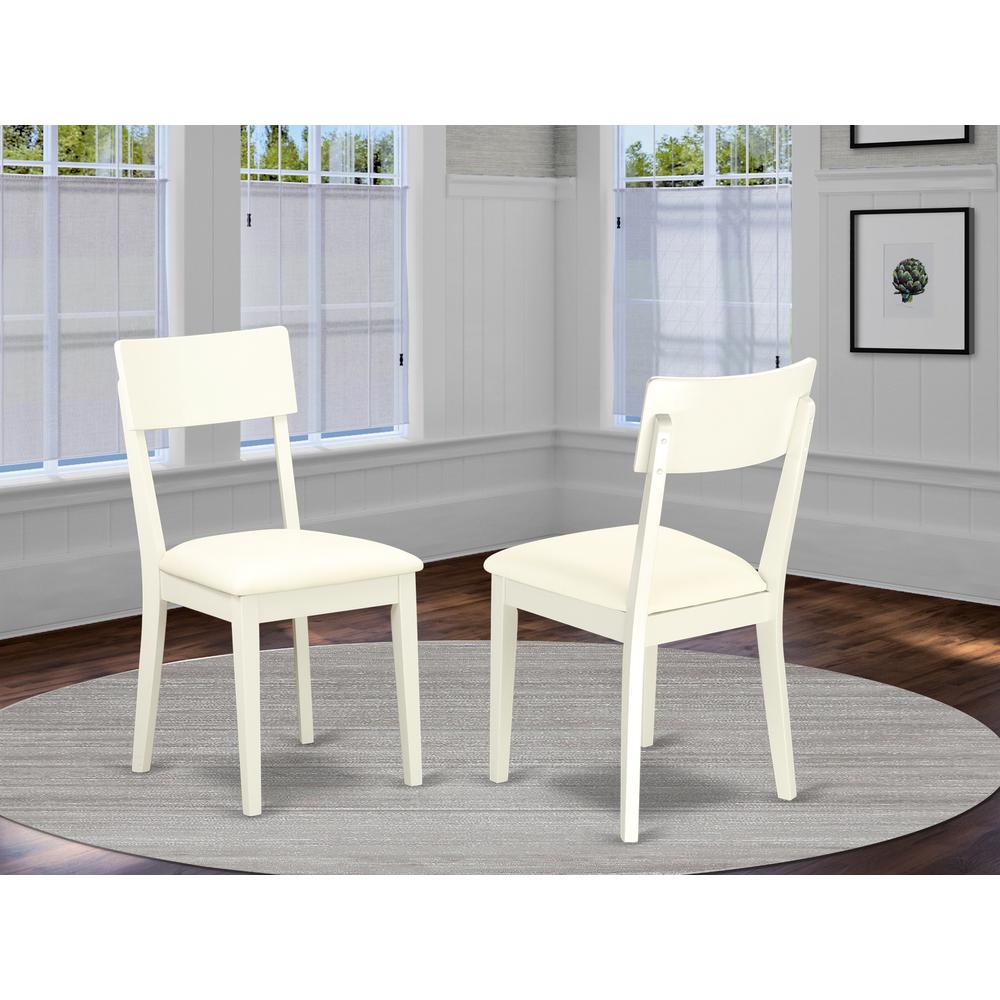 Dining Chair Linen White ADC-LWH-LC By East West Furniture | Dining Chairs | Modishstore - 2