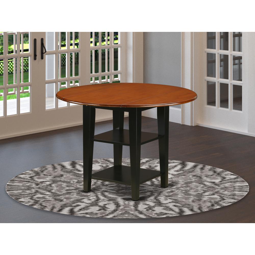 Dining Table Black & Cherry SUT-BCH-T By East West Furniture | Dining Tables | Modishstore - 2