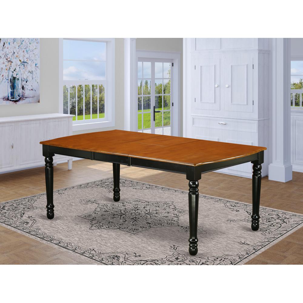 Dining Table Black & Cherry DOT-BCH-T By East West Furniture | Dining Tables | Modishstore - 2