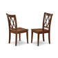 3 Piece Dining Room Set - Mahogany Dinning Table And 2 Mahogany Wooden Dining Chairs And Dining Tables By East West Furniture | Dining Sets | Modishstore - 3