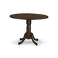 3 Pc Dinette Table With 2 Drop Leaves And 2 Leather Kitchen Chairs By East West Furniture | Dining Sets | Modishstore - 3