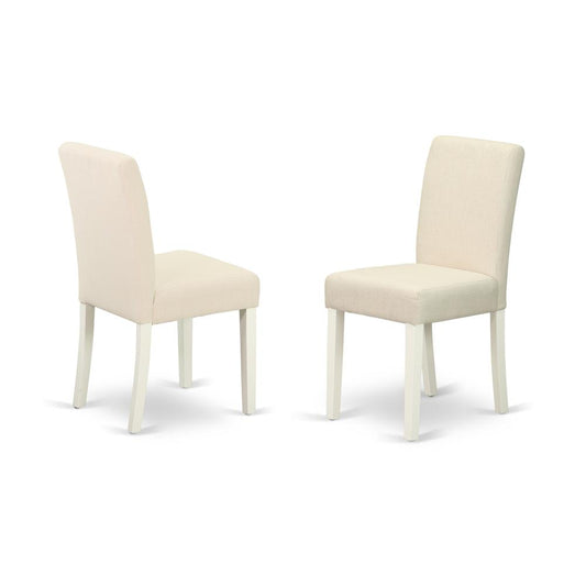 Dining Chair Linen White ABP2B02 By East West Furniture | Dining Chairs | Modishstore