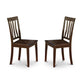 Antique Kitchen Chair Wood Seat With Cappuccino Finish, Set Of 2 By East West Furniture | Dining Chairs | Modishstore - 2