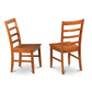 3 Pckitchen Table Set-Small Kitchen Table And 2 Wood Kitchen Chairs By East West Furniture | Dining Sets | Modishstore - 4