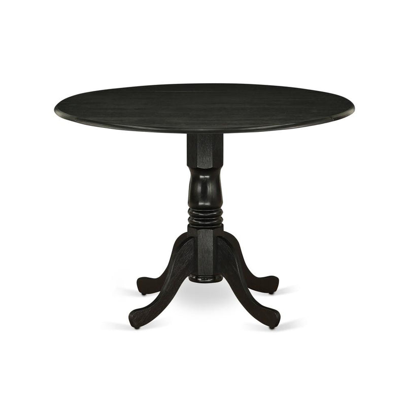 Dining Table Wirebrushed Black DLT-ABK-TP By East West Furniture | Dining Tables | Modishstore