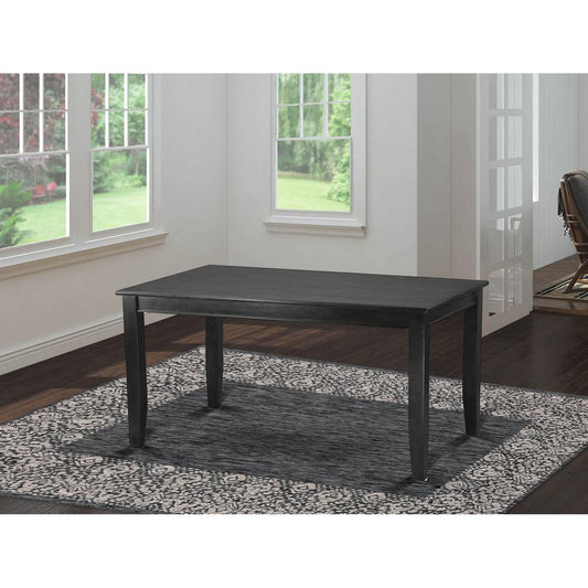 Dudley Rectangular Dining Table 36"X60" In Black Finish By East West Furniture | Dining Tables | Modishstore