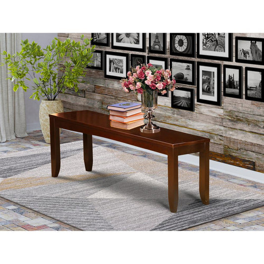 Lynfield Dining Bench With Wood Seat In Espresso Finish By East West Furniture | Benches | Modishstore