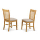 3 Pc Kitchen Nook Dining Set-Small Table And 2 Dinette Chairs By East West Furniture | Dining Sets | Modishstore - 4