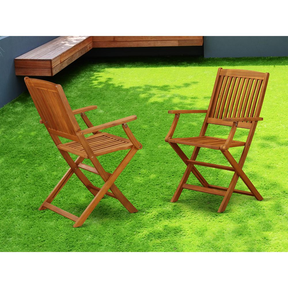 Wooden Patio Chair Natural Oil BCMCANA By East West Furniture | Outdoor Chairs | Modishstore - 2