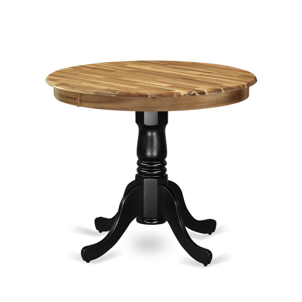 Dining Table Natural & Black AMT-NBK-TP By East West Furniture | Dining Tables | Modishstore - 2
