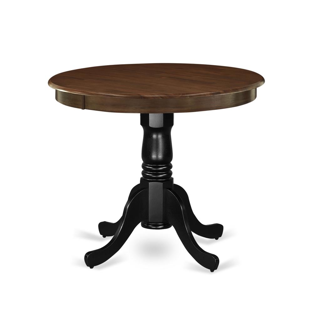 Dining Table Oak & Black AMT-WBK-TP By East West Furniture | Dining Tables | Modishstore - 2