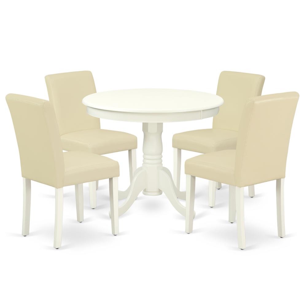 Dining Room Set Linen White ANAB5-LWH-64 By East West Furniture | Dining Sets | Modishstore - 2