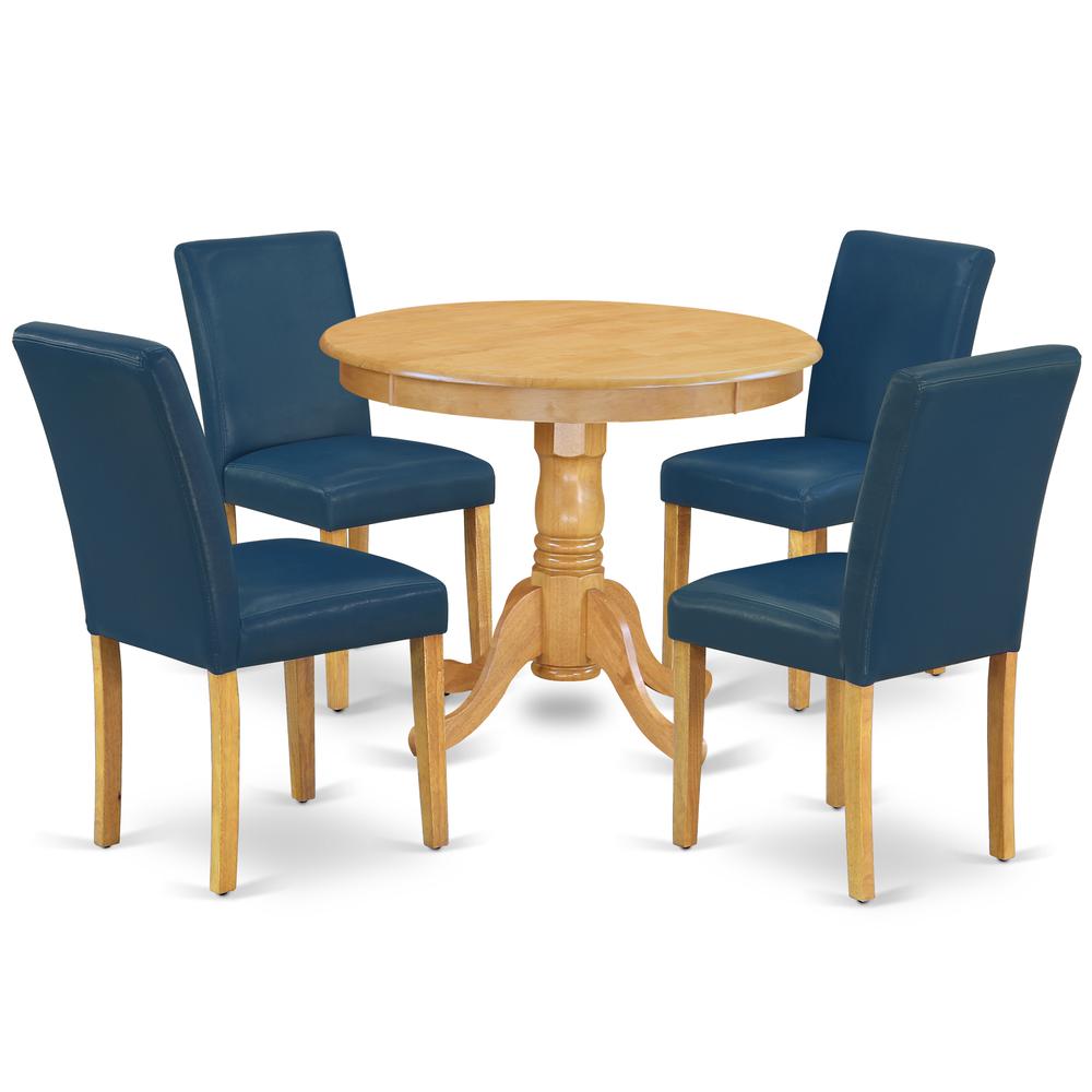 Dining Room Set Oak ANAB5-OAK-55 By East West Furniture | Dining Sets | Modishstore - 2