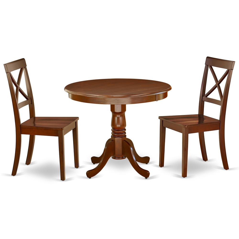 Dining Room Set Mahogany ANBO3-MAH-W By East West Furniture | Dining Sets | Modishstore - 2