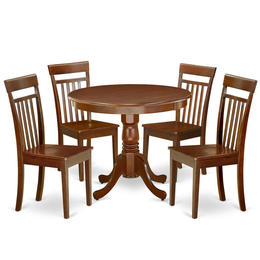 Dining Room Set Mahogany ANCA5-MAH-W By East West Furniture | Dining Sets | Modishstore - 2