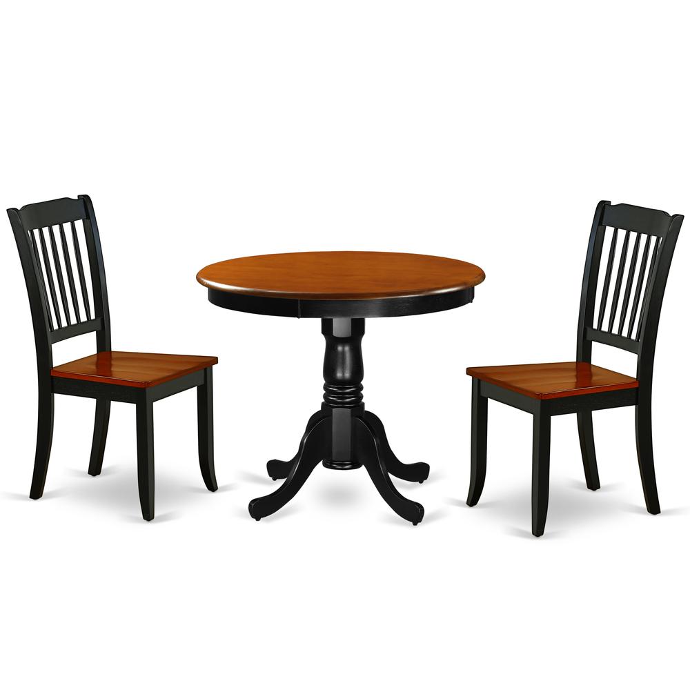Dining Room Set Black & Cherry ANDA3-BCH-W By East West Furniture | Dining Sets | Modishstore - 2