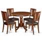 Dining Room Set Mahogany ANDU5-MAH-LC By East West Furniture | Dining Sets | Modishstore - 2
