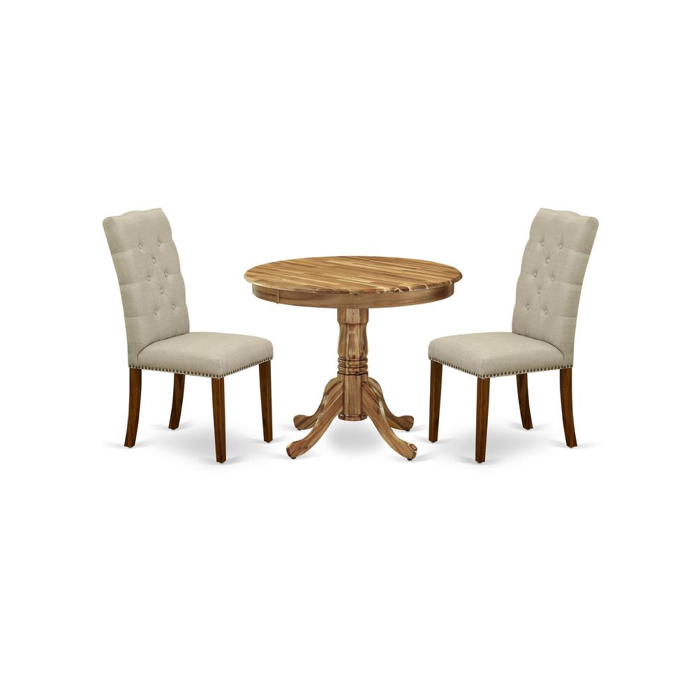 Dining Room Set Natural ANEL3 - ANA - 05 By East West Furniture | Dining Sets | Modishstore - 2