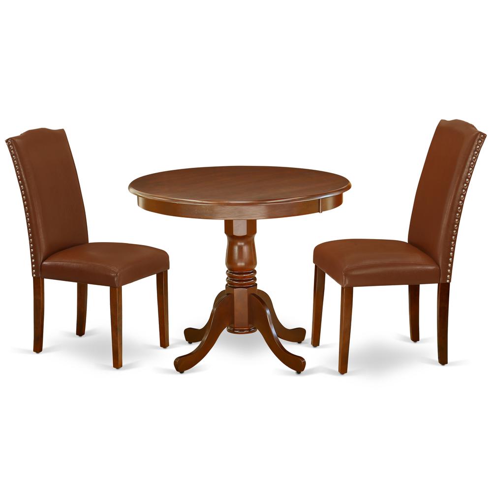 Dining Room Set Mahogany ANEN3-MAH-66 By East West Furniture | Dining Sets | Modishstore - 2