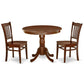 Dining Room Set Mahogany ANGR3-MAH-W By East West Furniture | Dining Sets | Modishstore - 2