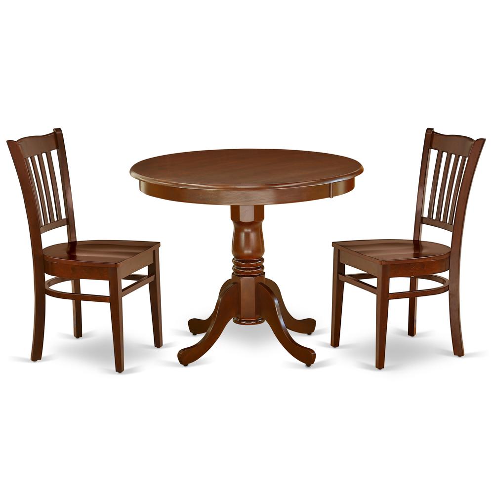 Dining Room Set Mahogany ANGR3-MAH-W By East West Furniture | Dining Sets | Modishstore - 2