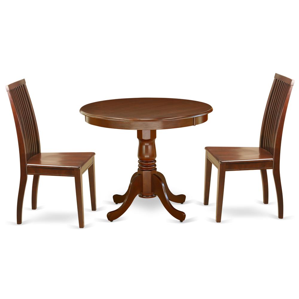 Dining Room Set Mahogany ANIP3-MAH-W By East West Furniture | Dining Sets | Modishstore - 2