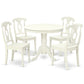 Dining Room Set Linen White ANKE5-LWH-W By East West Furniture | Dining Sets | Modishstore - 2