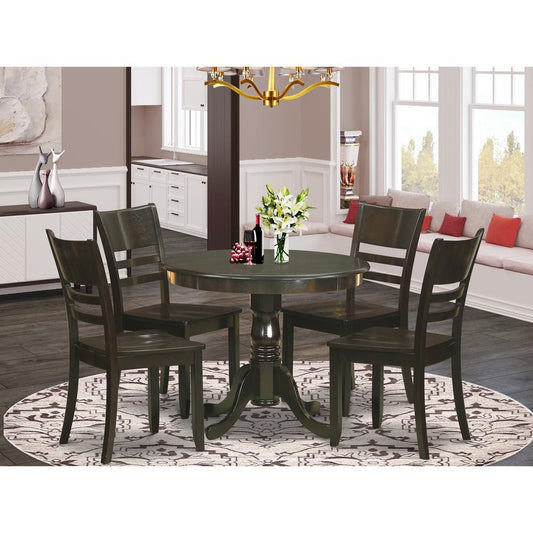 5 Pc Kitchen Table Set-Kitchen Dining Nook And 4 Dining Chairs By East West Furniture | Dining Sets | Modishstore