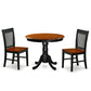 Dining Room Set Black & Cherry ANNO3-BCH-W By East West Furniture | Dining Sets | Modishstore - 2