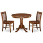 Dining Room Set Mahogany ANNO3-MAH-W By East West Furniture | Dining Sets | Modishstore - 2