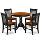 Dining Room Set Black & Cherry ANNO5-BCH-W By East West Furniture | Dining Sets | Modishstore - 2