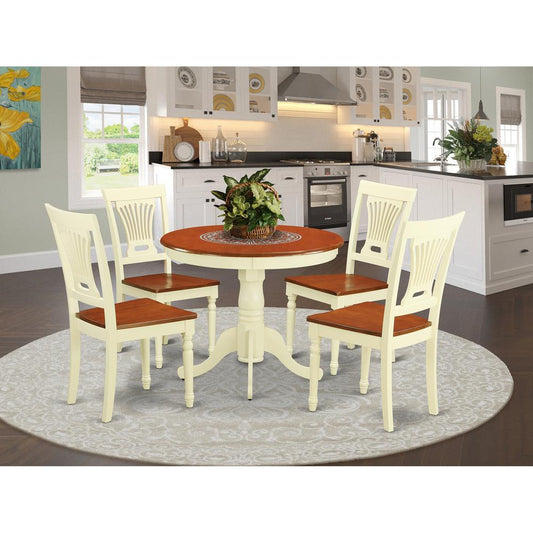 5 Pc Kitchen Table Set-Small Kitchen Table Plus 4 Kitchen Dining Chairs By East West Furniture | Dining Sets | Modishstore
