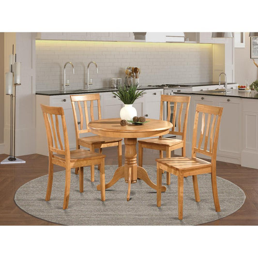 5 Pc Small Kitchen Table And Chairs Set-Breakfast Nook And 4 Kitchen Chairs By East West Furniture | Dining Sets | Modishstore
