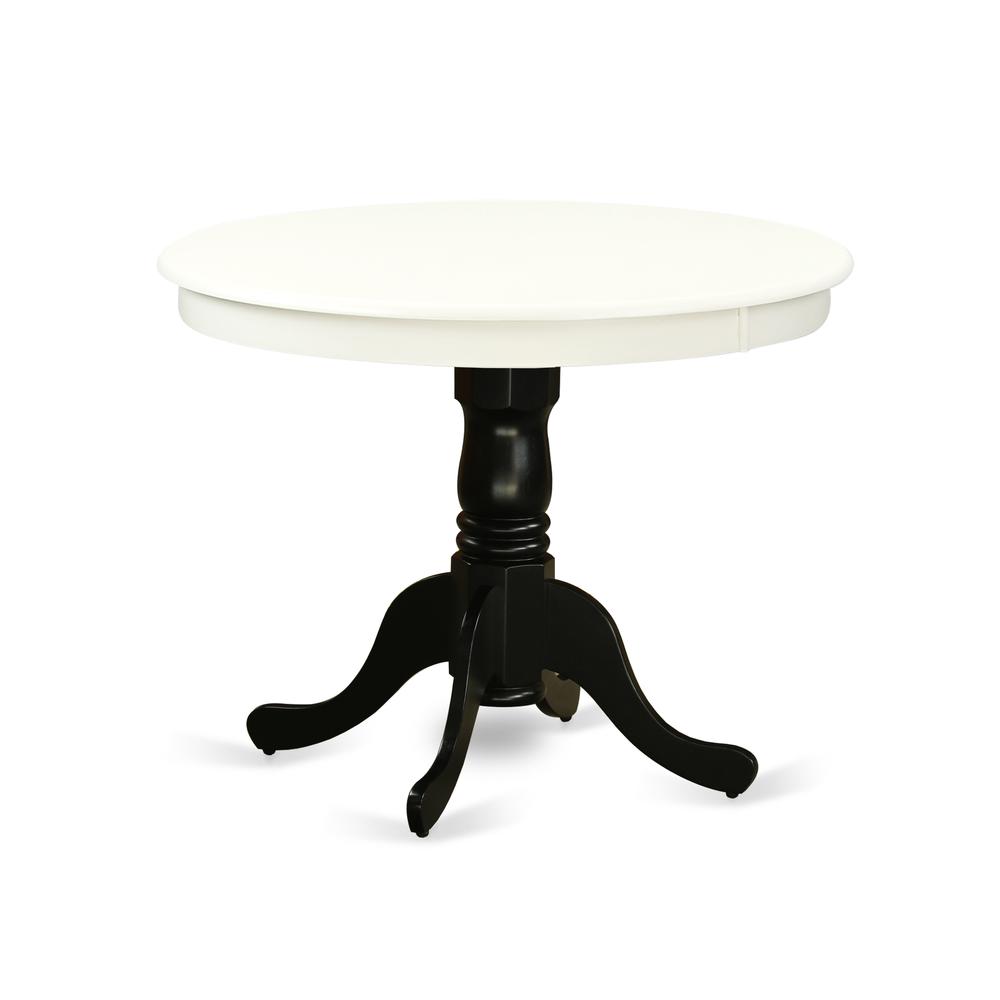 Dining Table Linen White & Black ANT-LBK-TP By East West Furniture | Dining Tables | Modishstore - 2