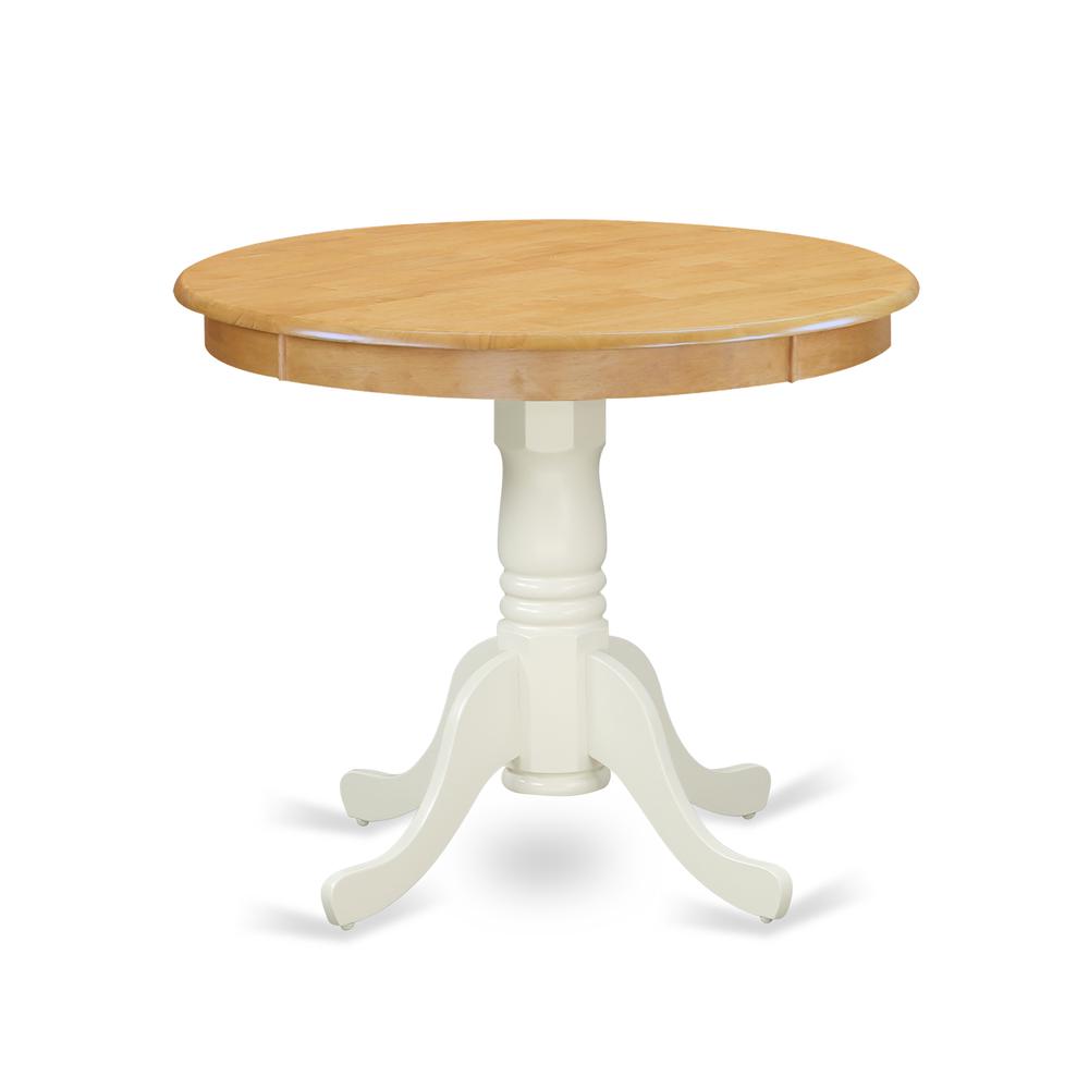 Dining Table Oak & Linen White ANT-OLW-TP By East West Furniture | Dining Tables | Modishstore - 2