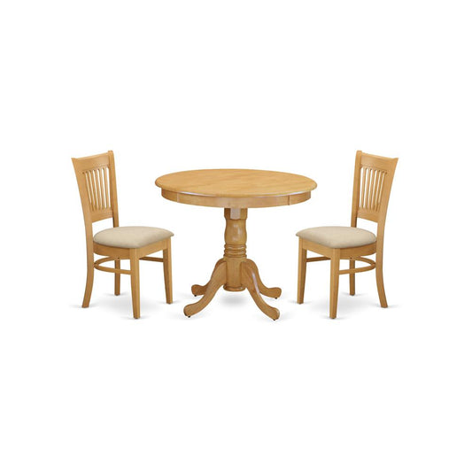 3 Pc Dinette Set - Kitchen Table And 2 Dining Chairs By East West Furniture | Dining Sets | Modishstore