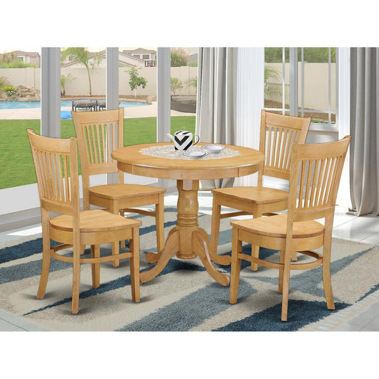 5 Pc Table Set - Kitchen Table And 4 Dining Room Chair By East West Furniture | Dining Sets | Modishstore