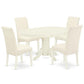 Dining Room Set Linen White AVBA5-LWH-01 By East West Furniture | Dining Sets | Modishstore - 2