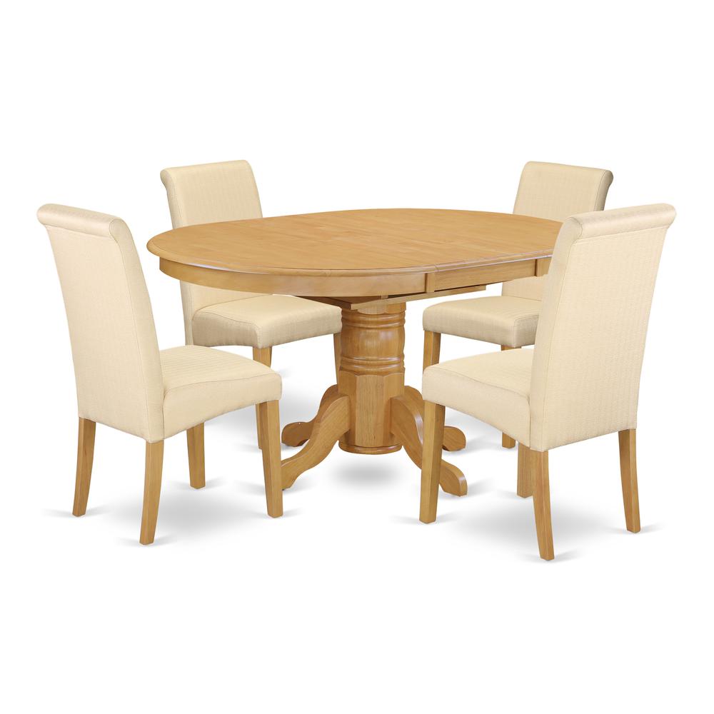 Dining Room Set Oak AVBA5-OAK-02 By East West Furniture | Dining Sets | Modishstore - 2