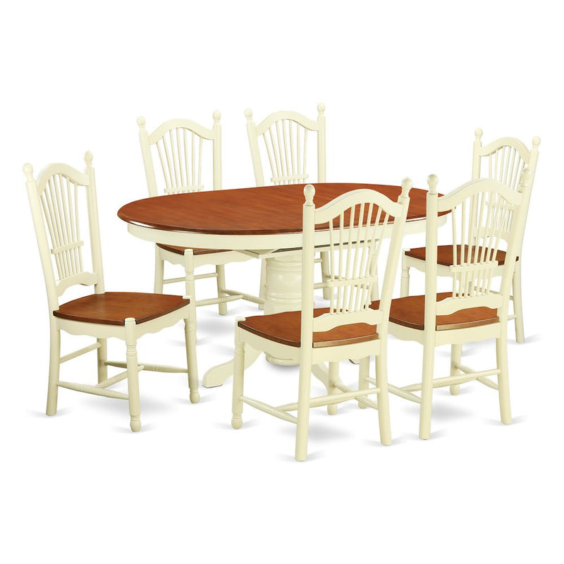 7 Pc Table Set For 6-Kitchen Dinette Table And 6 Dinette Chairs By East West Furniture | Dining Sets | Modishstore