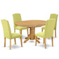 Dining Room Set Oak AVEN5-OAK-07 By East West Furniture | Dining Sets | Modishstore - 2