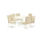 Dining Room Set Linen White AVFL7-LWH-01 By East West Furniture | Dining Sets | Modishstore - 2