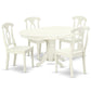 Dining Room Set Linen White AVKE5-LWH-W By East West Furniture | Dining Sets | Modishstore - 2