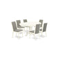 Dining Room Set Linen White AVLA7-LWH-06 By East West Furniture | Dining Sets | Modishstore - 2