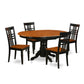 Dining Room Set Black & Cherry AVLG5-BCH-W By East West Furniture | Dining Sets | Modishstore - 2