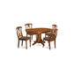 5 Pc Dining Set-Dining Table With Leaf And 4 Kitchen Chairs. By East West Furniture | Dining Sets | Modishstore - 2