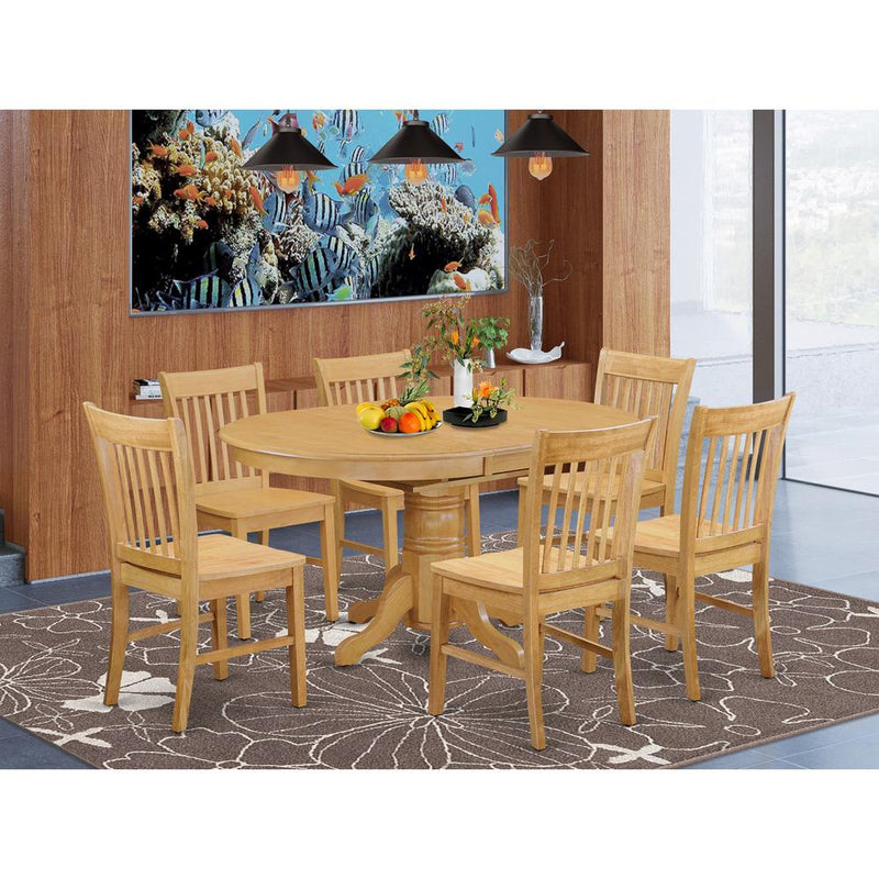 7 Pc Table And Chair Set - Kitchen Dinette Table And 6 Dinette Chairs By East West Furniture | Dining Sets | Modishstore