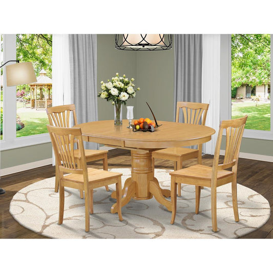 5 Pc Table And Chair Set - Dining Table And 4 Dining Chairs By East West Furniture | Dining Sets | Modishstore