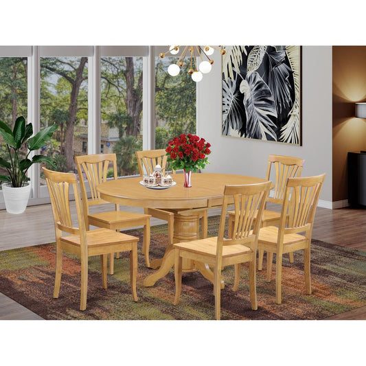 7 Pckitchen Table Set - Dinette Table And 6 Dining Chairs By East West Furniture | Dining Sets | Modishstore